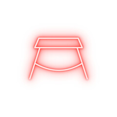 Poster - chair neon icon
