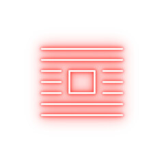 Poster - editorial wrap neon icon