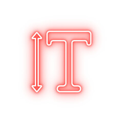 Poster - editorial scale neon icon