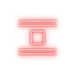 Poster - editorial jump object neon icon