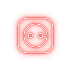 Poster - socket neon icon