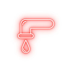 Poster - droplet neon icon