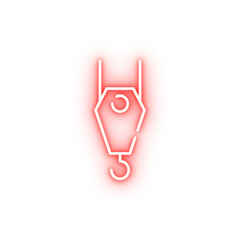 Poster - crane neon icon