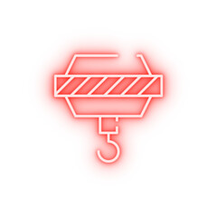 Poster - crane neon icon