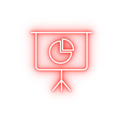 Poster - information neon icon
