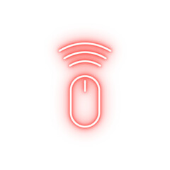 Poster - PC mouse neon icon