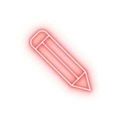 Poster - pen neon icon