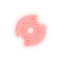 Poster - settings neon icon