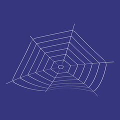 cute spider web on a dark background