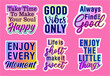 © specialist t shirt - Inspirational Stickers Design Set Graphic Vector