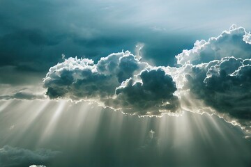 Blue sky and clouds background