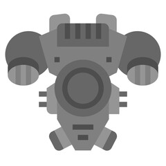 Wall Mural - jetpack flat icon