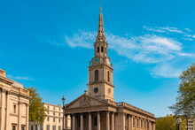 UK, England, London, Exterior Of Saint Martin-in-the-Fields Church