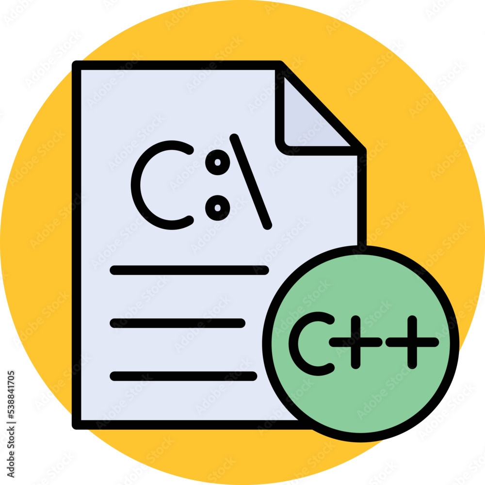C++ document Vector icon which is suitable for commercial work and ...