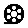 Film Reel Flat Vector Icon