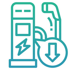 Poster - charger station icon