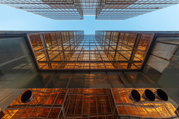 Poster - Exterior of modern architecture. Building abstract background