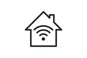 Poster - Wi Fi symbol signal connection. Vector wireless internet technology sign. Wifi network communication icon.