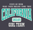 California Slogan graphic for t-shirt
