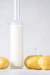 Canvas Print - Bottle of potato milk