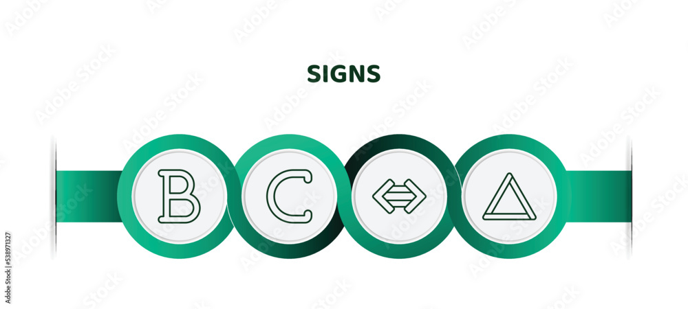 Sub Line Icon editable thin line icons with infographic template. infographic for ...