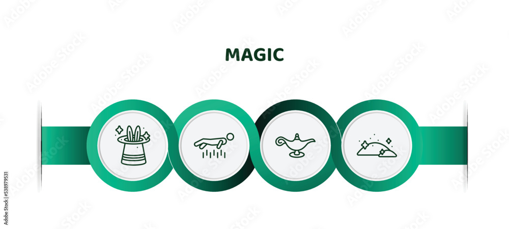 editable thin line icons with infographic template. infographic for ...