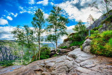 Wall Mural - Preikestolen Norwegen - Wandertour