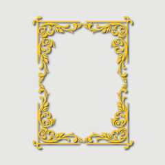 Frame, in the style of an ornament, Vector illustration eps 10, Art.