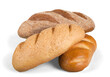 Fresh homemade bread loaves, close-up