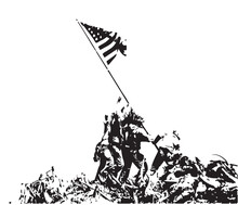 USMC War Memorial Raising The Flag On Iwo Jima,