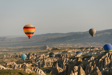 Canvas Print - Hot Air Ballooning in Cappadocia, Turkey