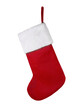 Red Christmas sock isolated on white background