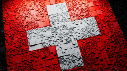 Swiss Flag Background