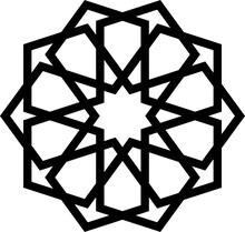 Vector Mandala With Arabic Pattern 