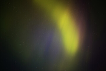 Wall Mural - aurora boealis on night sky in northern sweden