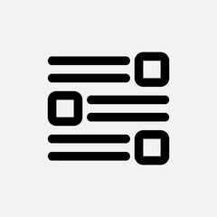 Layout icon in line style, use for website mobile app presentation