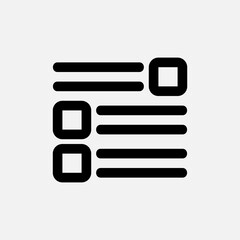 Layout icon in line style, use for website mobile app presentation