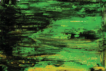 Green Grunge Abstract Painting Background