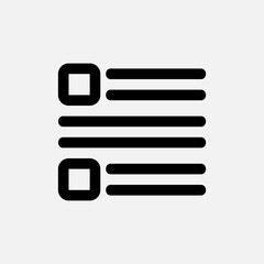 Layout icon in line style, use for website mobile app presentation