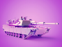 3d Rendered Illustration Of A Chrome Tank