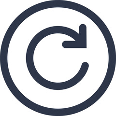 Poster - Website navigation menu icons. Refresh menu symbol. Flat website menu icons with rounded and sharp edges.