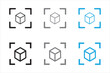 © Moiseieva  - cube in focus center icon, vector