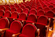© Alfonso Soler - Red velvet seats in a theater in Villena, Spain.