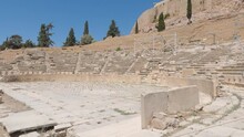 Theatre Of Dionysus Ancient Greek Theatre In Athens, Hellenistic Theatre At Epidaurus