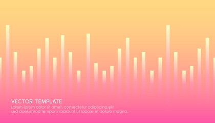 Poster - The gradient abstract background with lines for banners, covers, flyers, posters, and wallpaper. Vector, 2022