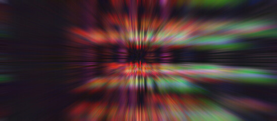 Canvas Print - Abstract iridescent glitch art texture background image.