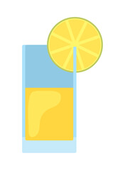 Poster - orange juice glass