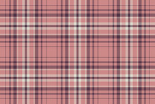 Plaid Background, Check Seamless Pattern In Pink. Vector Fabric Texture For Textile Print, Wrapping Paper, Gift Card Or Wallpaper.