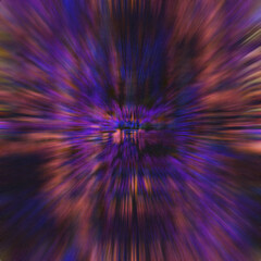 Canvas Print - Abstract iridescent glitch art texture background image.