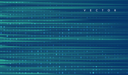 Abstract virtual digital stream.